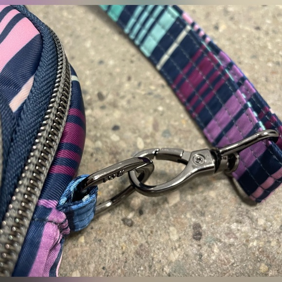 Love Stripe Multi Color Print Lug Medium Top Handle Crossbody Scoop SE - Picture 15 of 16